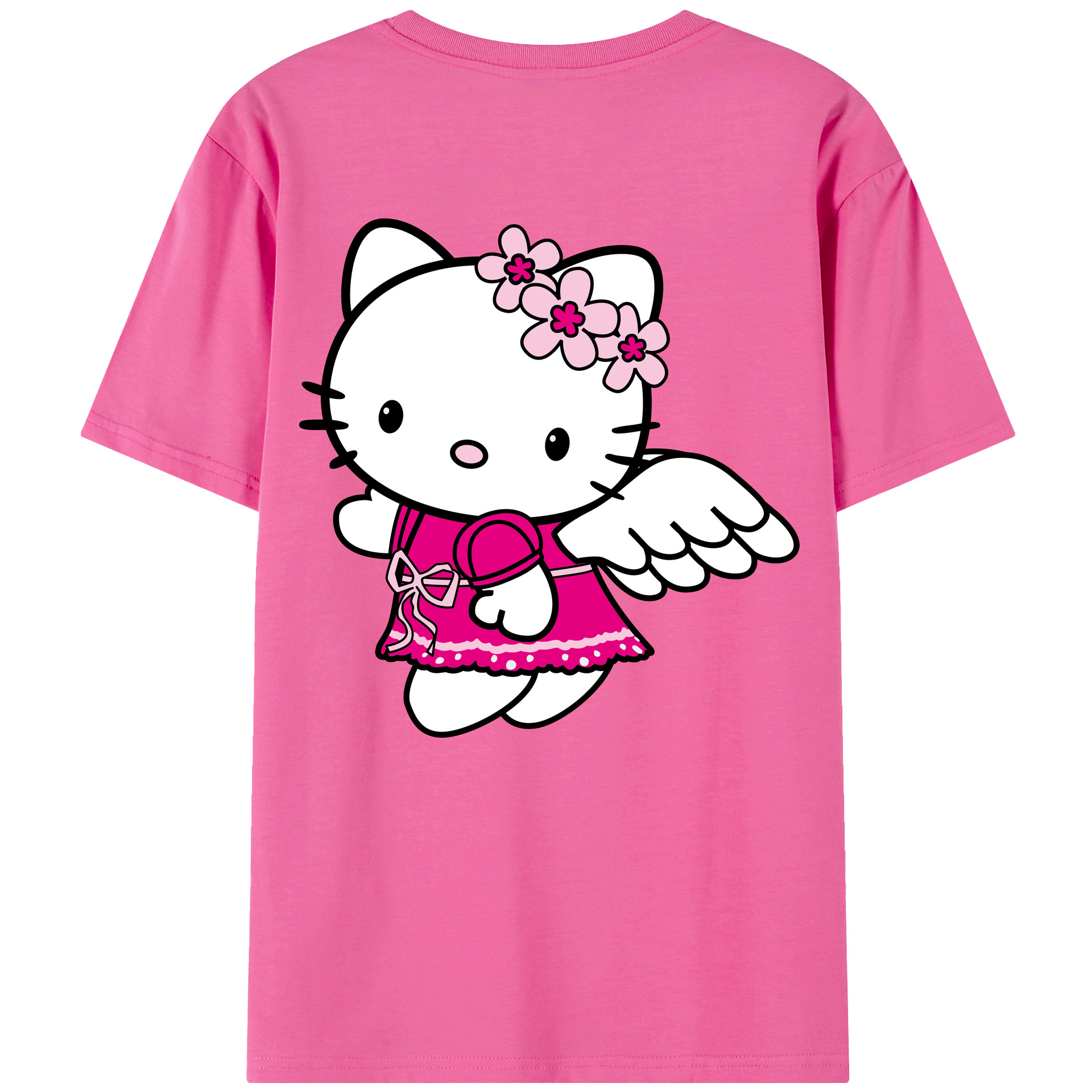 （画像用） Hello Kitty ハローキティ レディース半袖Tシャツ(バックプリント)